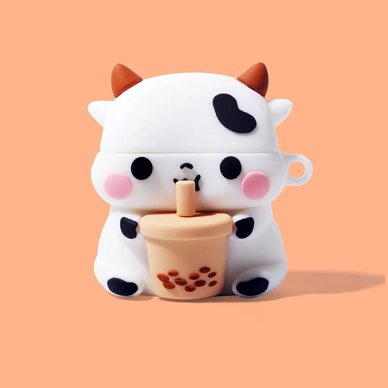Cute Cartoon Animal AirPods Case – Kitty