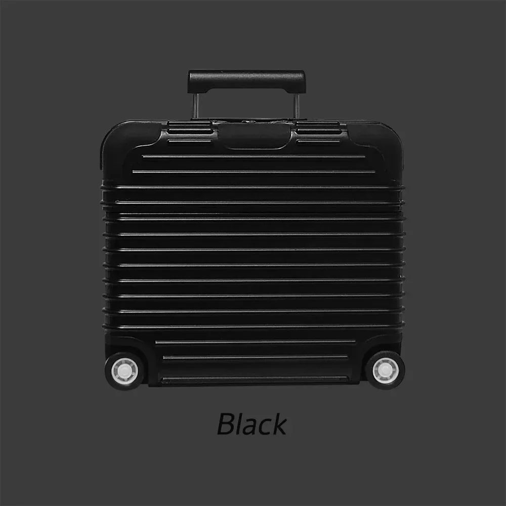 Luxury Trunk Design AirPods Case – Travel Baggage Black