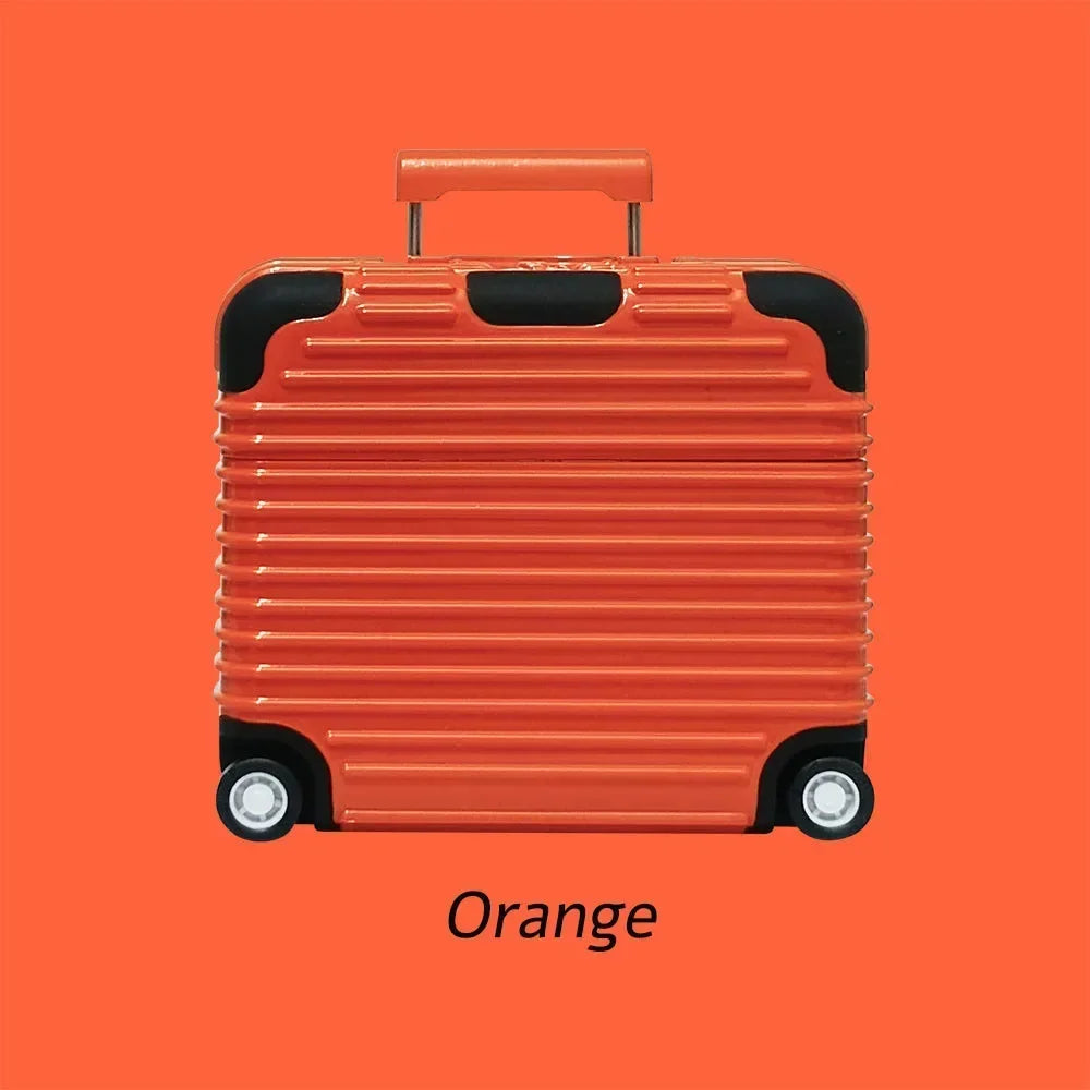 Luxury Trunk Design AirPods Case – Travel Baggage Orange