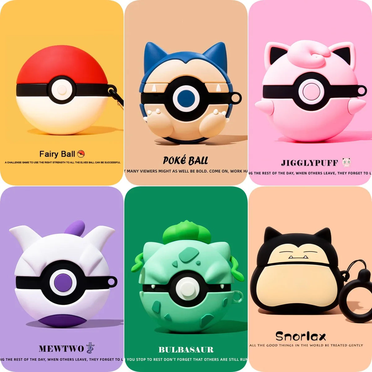 Poke Ball AirPods Case – Cute 3D Anime Silicone Cover
