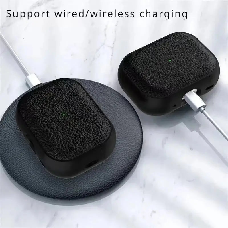 Leather Texture AirPods Case – Premium TPU Protection for AirPods - Phonocap