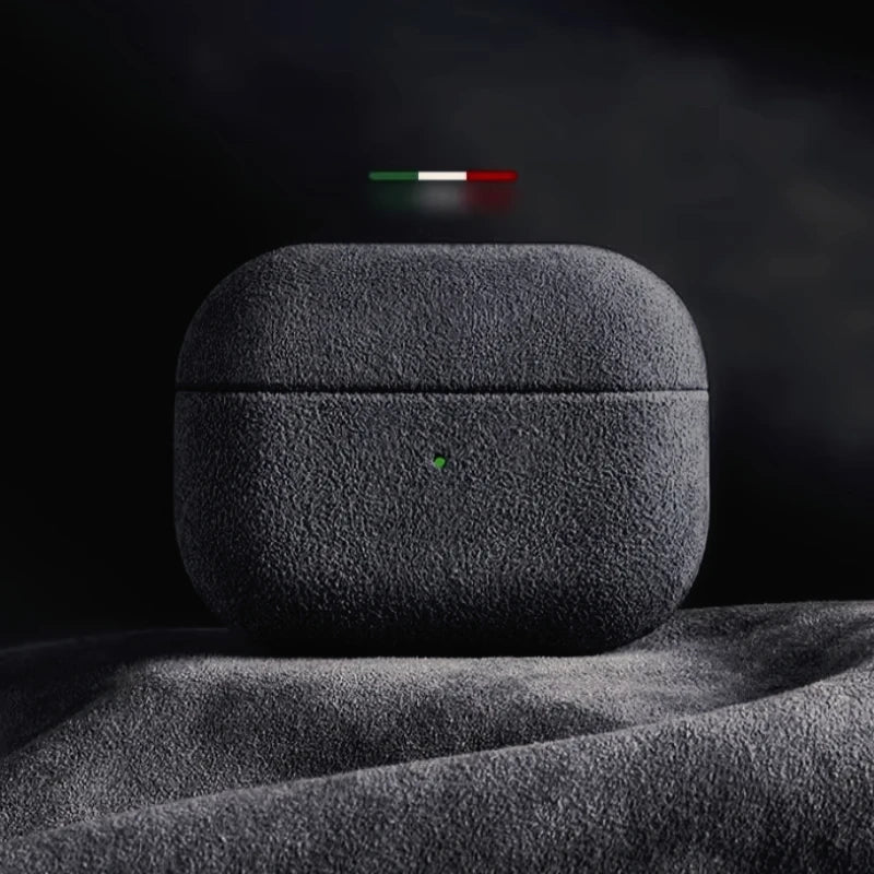 Italian Suede Leather Case for AirPods Pro 2, 3, 4 – Luxury & Protection - Phonocap
