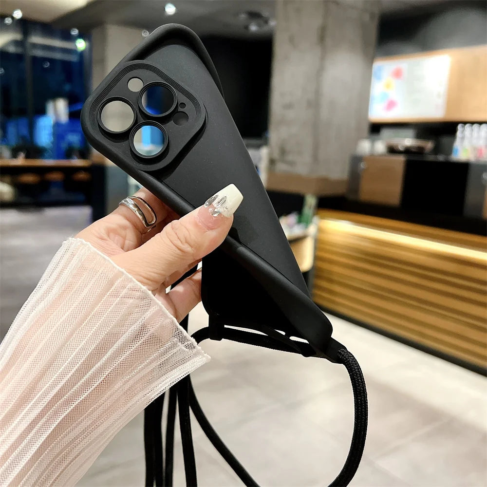 Crossbody Lanyard iPhone Case - Soft Cover - Phonocap