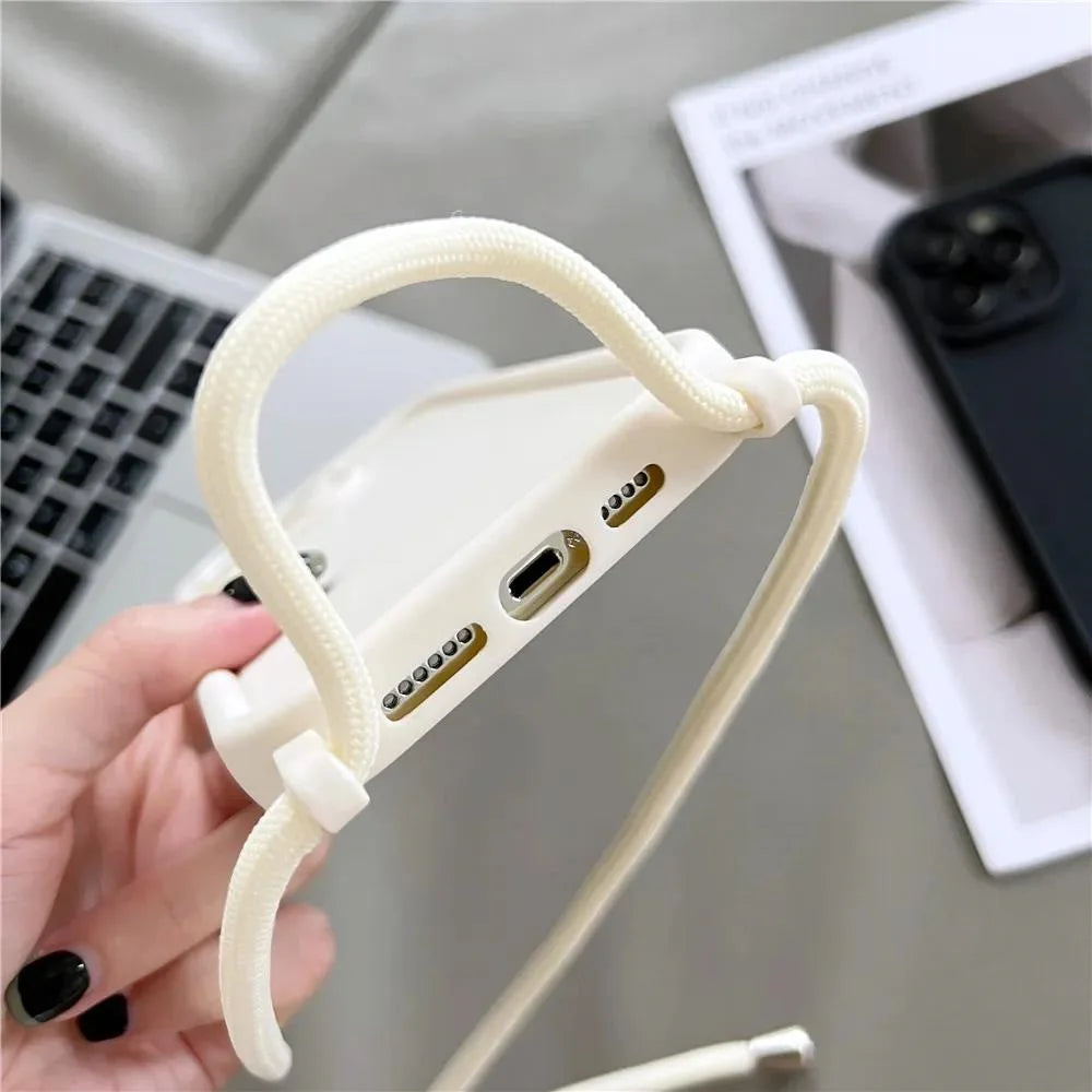 Crossbody Lanyard iPhone Case - Soft Cover - Phonocap