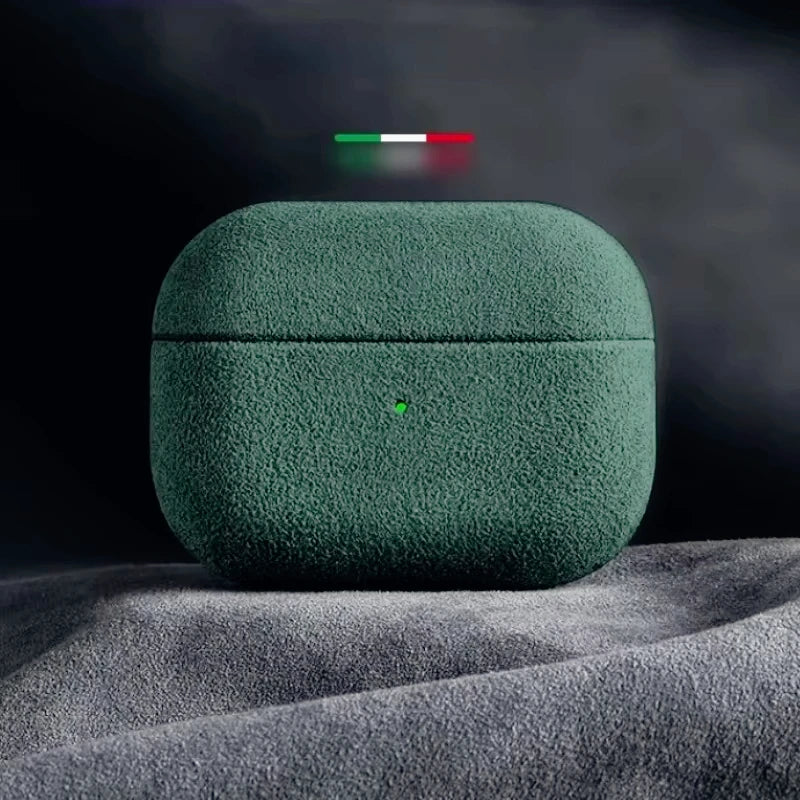 Italian Suede Leather Case for AirPods Pro 2, 3, 4 – Luxury & Protection - Phonocap
