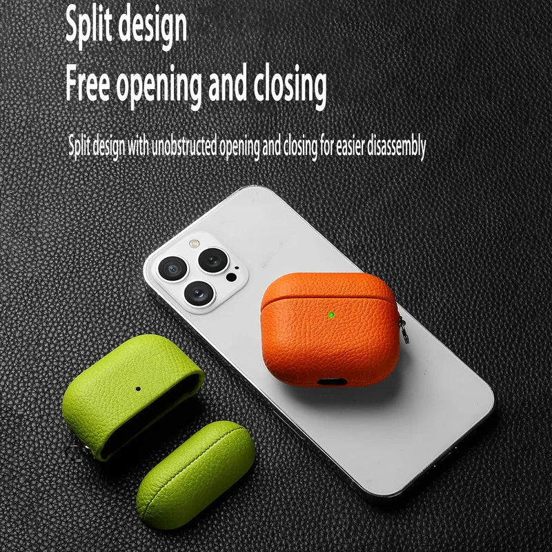 luxury Leather AirPods case Phonocap.com