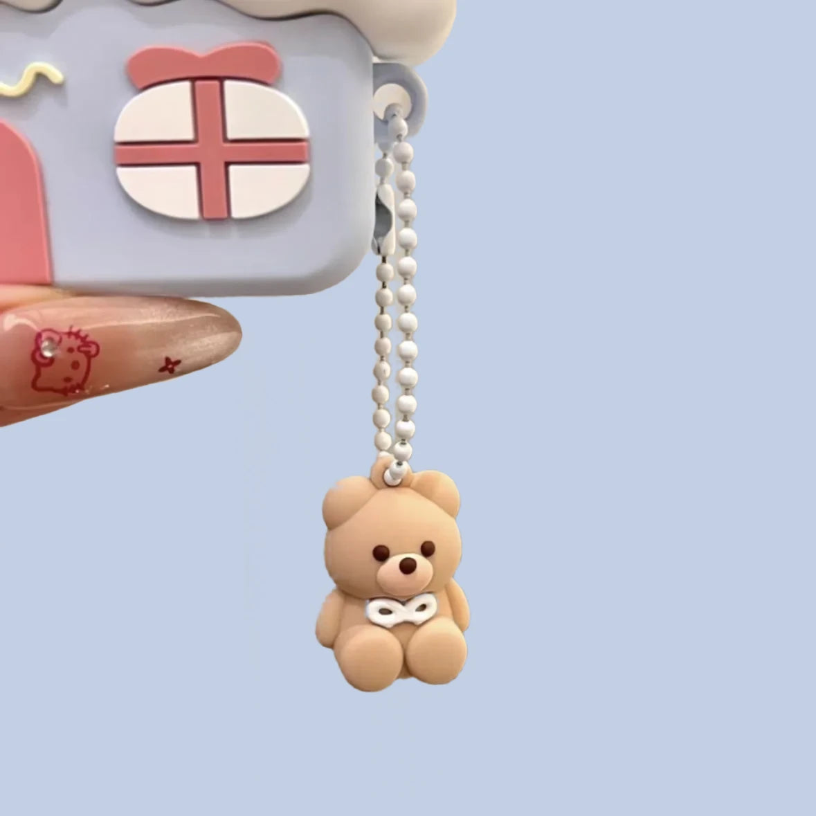 Snow House Bear AirPods Case – Adorable Protection for Your AirPods