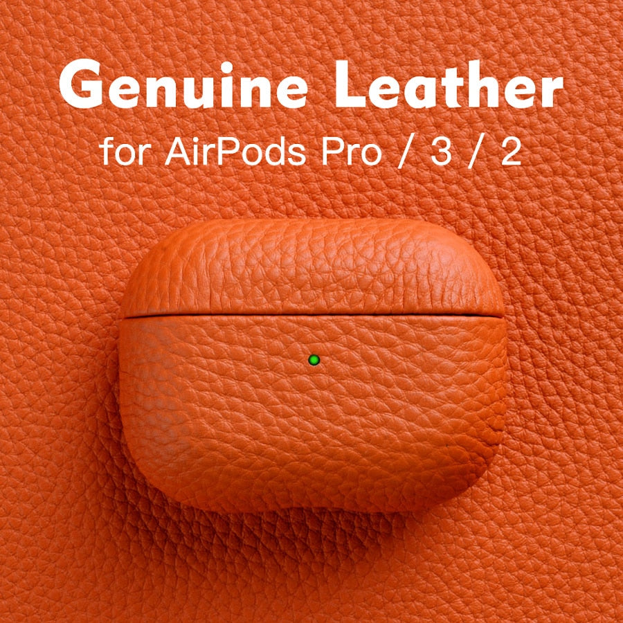 luxury Leather AirPods case – Phonocap