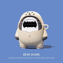 Laden Sie das Bild in den Galerie-Viewer, Cute Cartoon Animal AirPods Case – Bear Shark