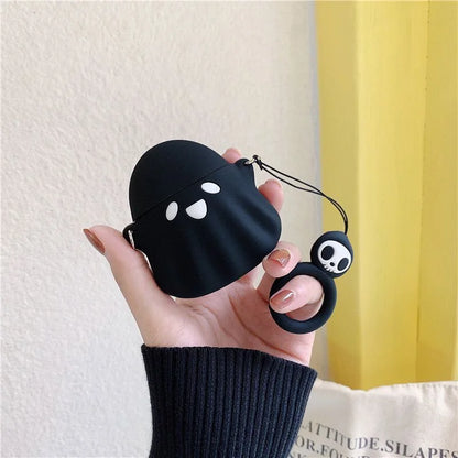 Cute Cartoon Animal AirPods Case – Ghost