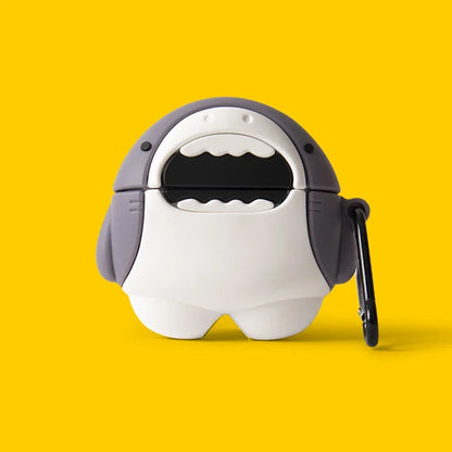 Cute Cartoon Animal AirPods Case – Shark Airpods case