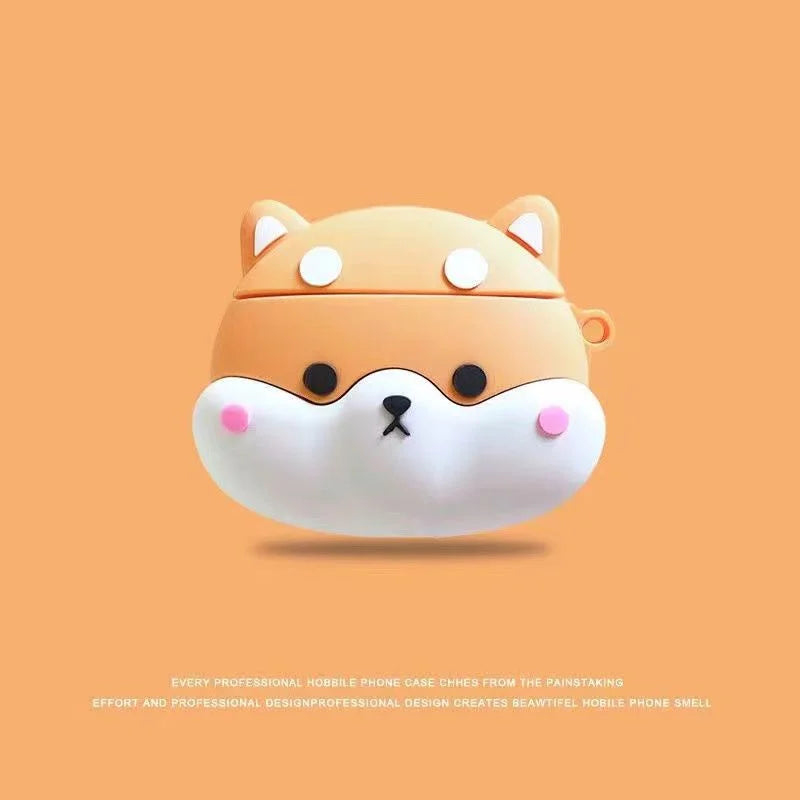 Cute Cartoon Animal AirPods Case – cute cat