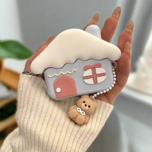 Laden Sie das Bild in den Galerie-Viewer, Cute Snow House Bear AirPods Case – Adorable Protection for Your AirPods