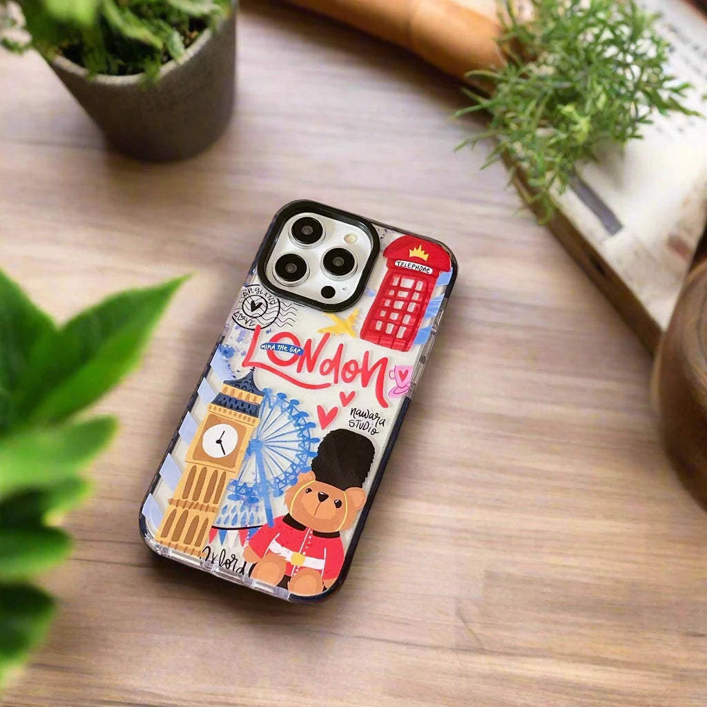 Funny Landscape Graffiti iPhone Case – Protective Cover with Unique Design