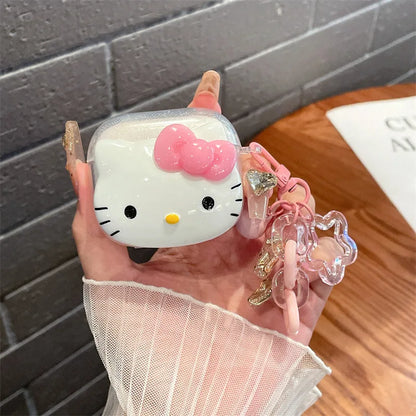 Hello Kitty Glitter Pink Protective AirPods Case – Cute & Durable Silicone Cover