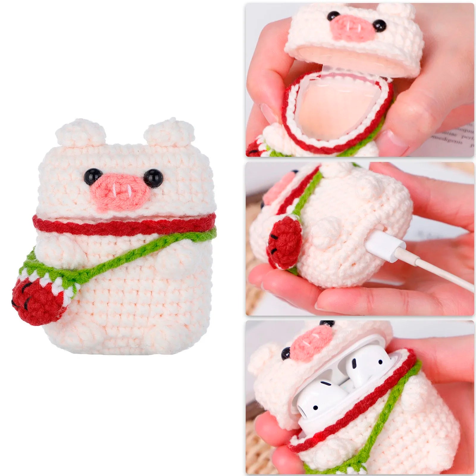 Knit Animal AirPods Case – for AirPods 1 & 2