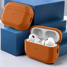 Load image into Gallery viewer, Leather Texture AirPods Case – Premium TPU Protection for AirPods pro