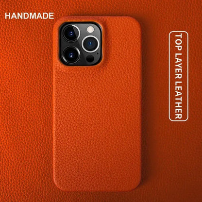 Luxury Handmade Genuine Leather iPhone Case