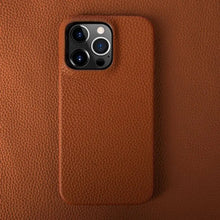 Load image into Gallery viewer, Luxury Handmade Genuine Leather iPhone Case Brown