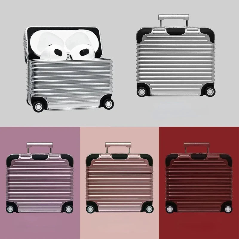 Luxury Trunk Design AirPods Case – Travel Baggage 