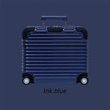 Laden Sie das Bild in den Galerie-Viewer, Luxury Trunk Design AirPods Case – Travel Baggage Ink blue