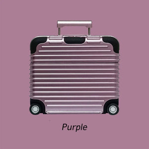 Luxury Trunk Design AirPods Case – Travel Baggage Purple