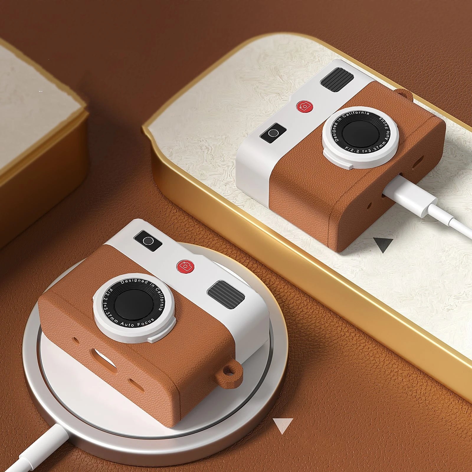Retro Camera AirPods Case – Vintage Style Protection