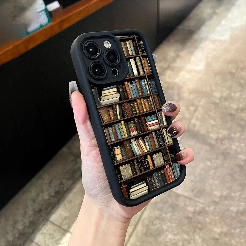 Book Shelf iPhone Case – Shockproof Soft TPU Cover Phonocap.com