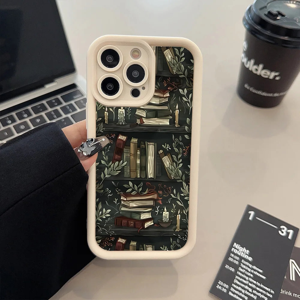 Book Shelf iPhone Case – Shockproof Soft TPU Cover Phonocap.com