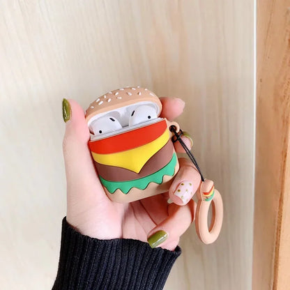 hamburger airpods case