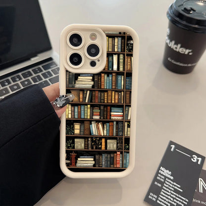 Book Shelf iPhone Case – Shockproof Soft TPU Cover Phonocap.com