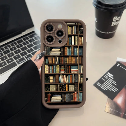 Book Shelf iPhone Case – Shockproof Soft TPU Cover Phonocap.com