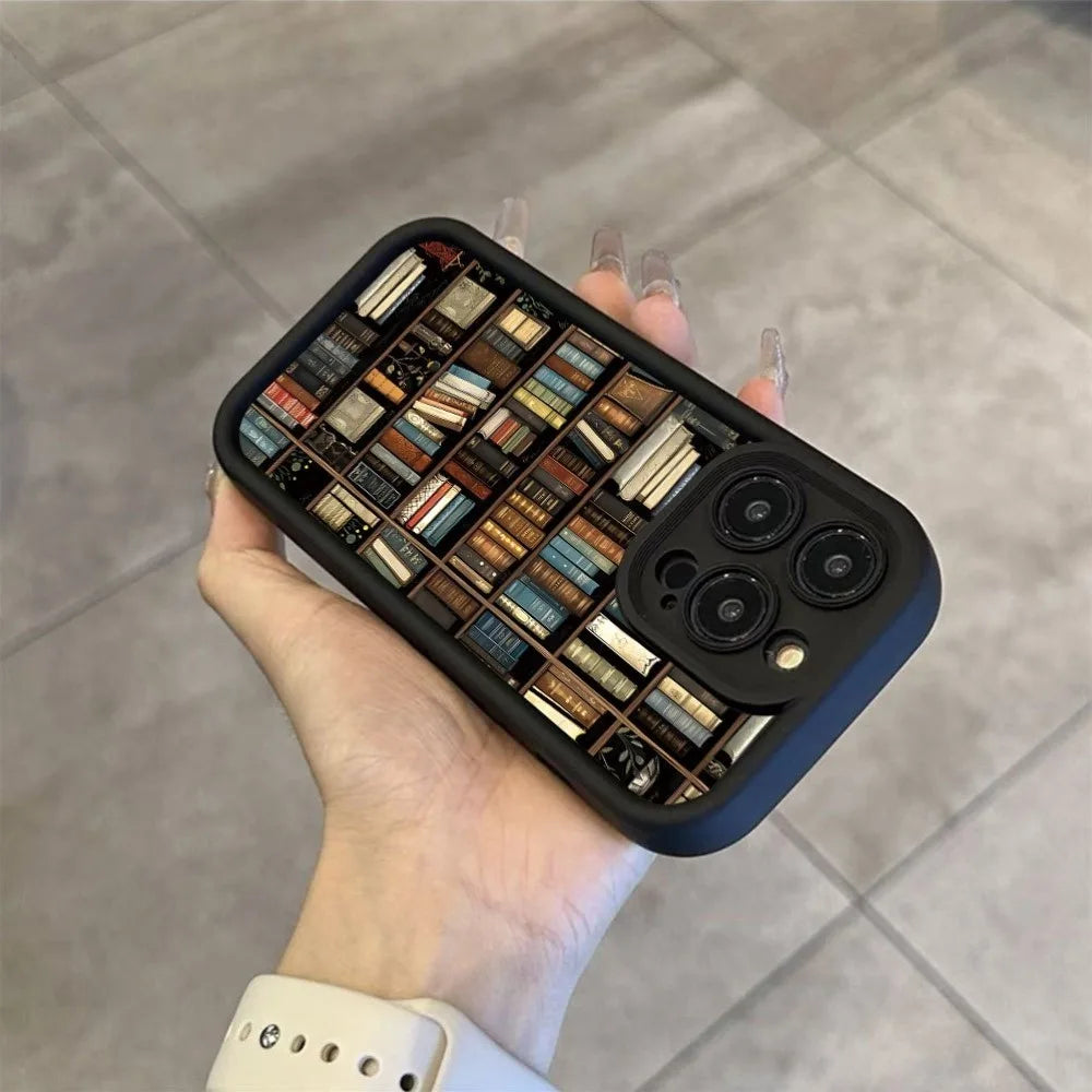 Book Shelf iPhone Case – Shockproof Soft TPU Cover Phonocap.com