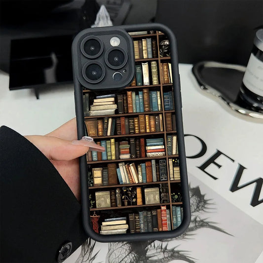 Book Shelf iPhone Case – Shockproof Soft TPU Cover Phonocap.com