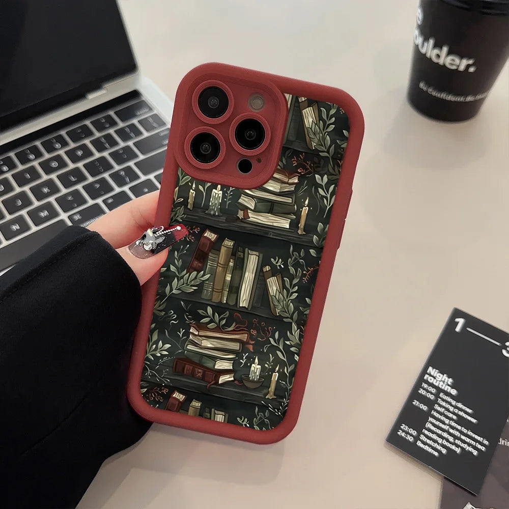 Book Shelf iPhone Case – Shockproof Soft TPU Cover Phonocap.com