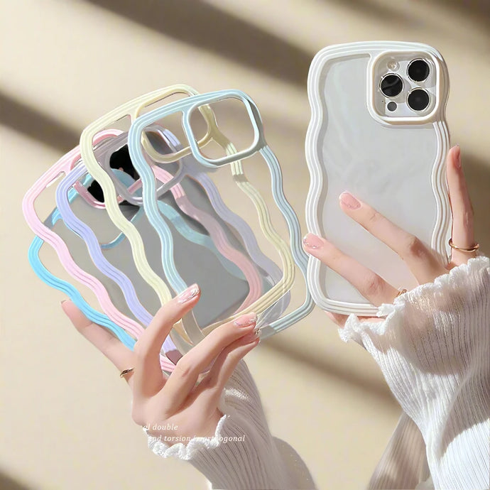 Wavy Distorted Border iPhone Case