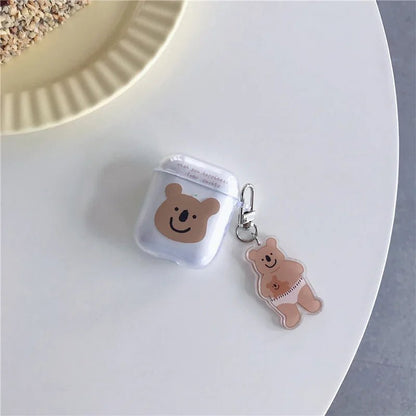 Bear AirPods Case with Keychain - Phonocap