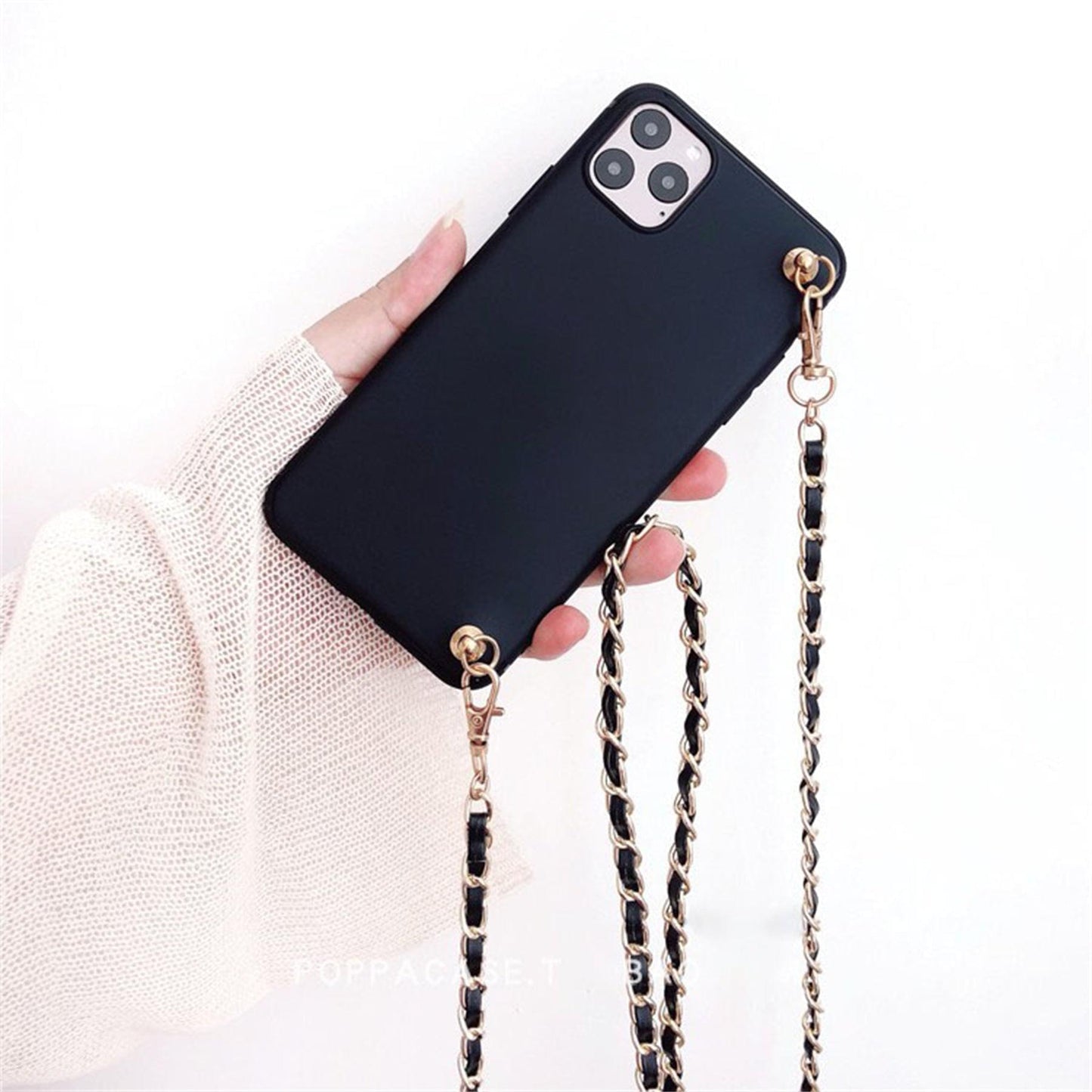 Black Crossbody iPhone Case - Phonocap