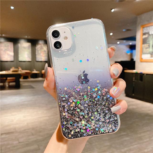 Clear Glitter iPhone Case - Phonocap