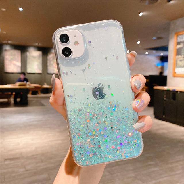 Clear Glitter iPhone Case - Phonocap