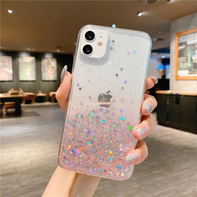 Clear Glitter iPhone Case - Phonocap