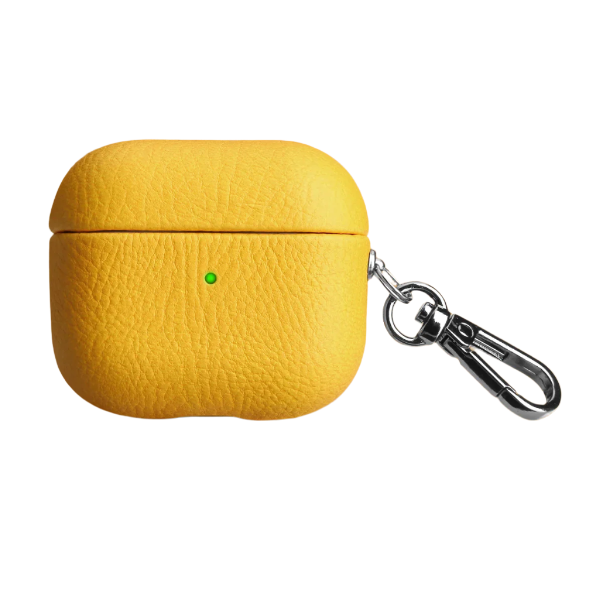 luxury Leather AirPods case Yellow