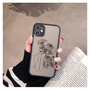 Lady Flower Art Iphone case - Phonocap