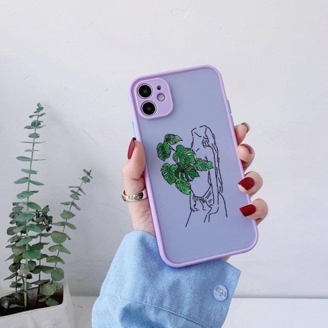 Lady Flower Art Iphone case - Phonocap