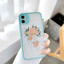 Load image into Gallery viewer, Lady Flower Art Iphone case - Phonocap