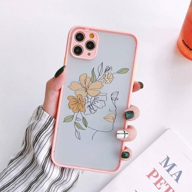 Lady Flower Art Iphone case - Phonocap