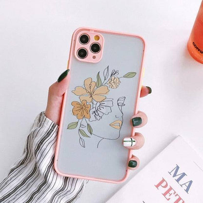 Lady Flower Art Iphone case - Phonocap