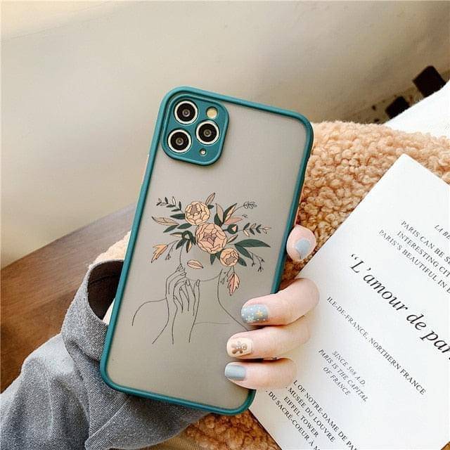 Lady Flower Art Iphone case - Phonocap