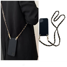 Load image into Gallery viewer, Black Crossbody iPhone Case - Phonocap